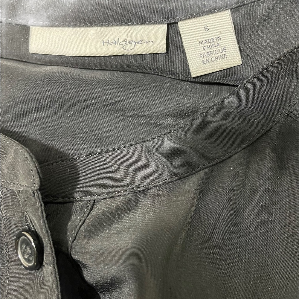 Halogen Button Front Size Small Black Jumpsuit - image 6